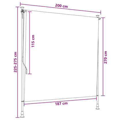 Tenda a Rullo Esterna Sabbia 200 x 270 cm | homemem39