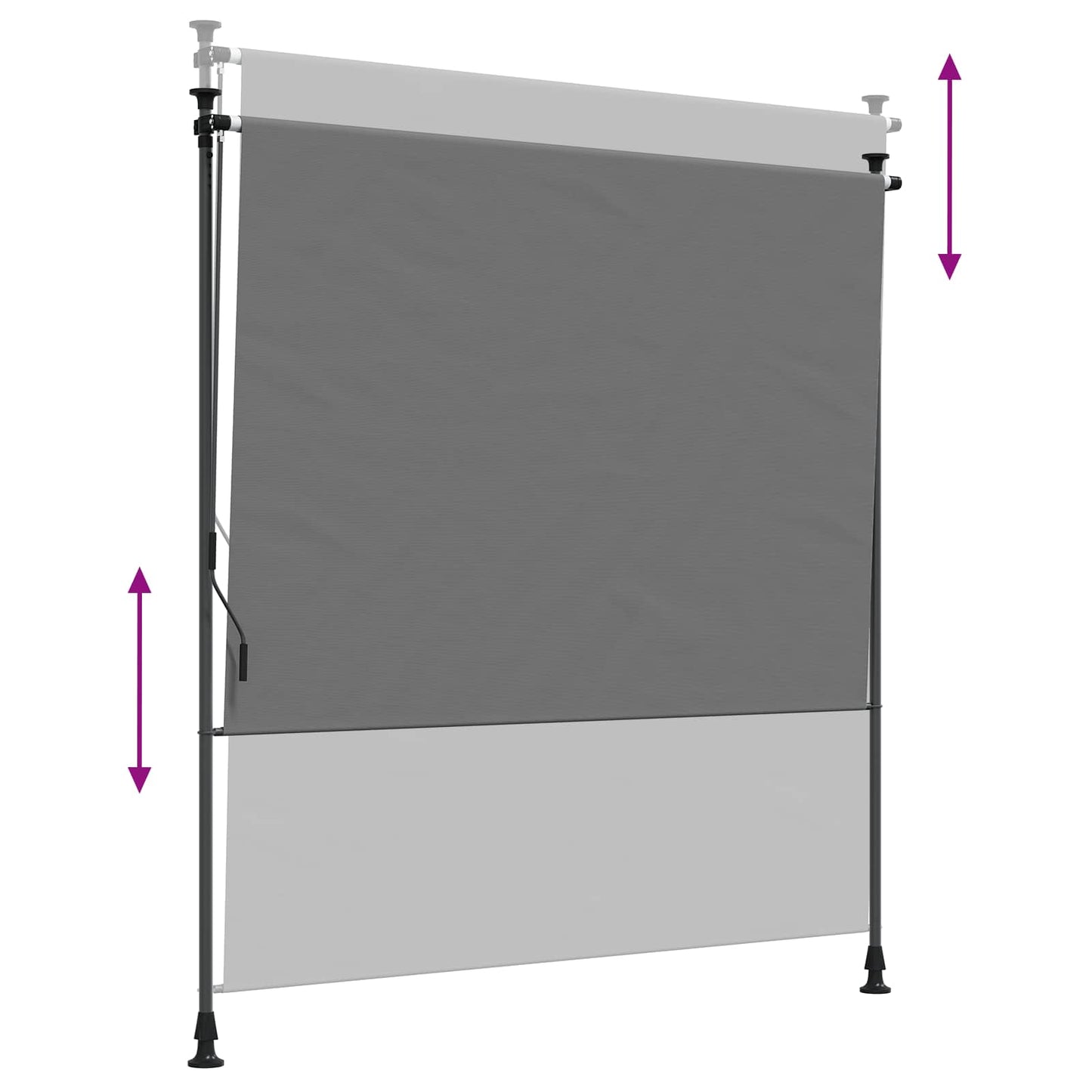 Tenda a Rullo Esterna Grigio Chiaro 150 x 270 cm | homemem39