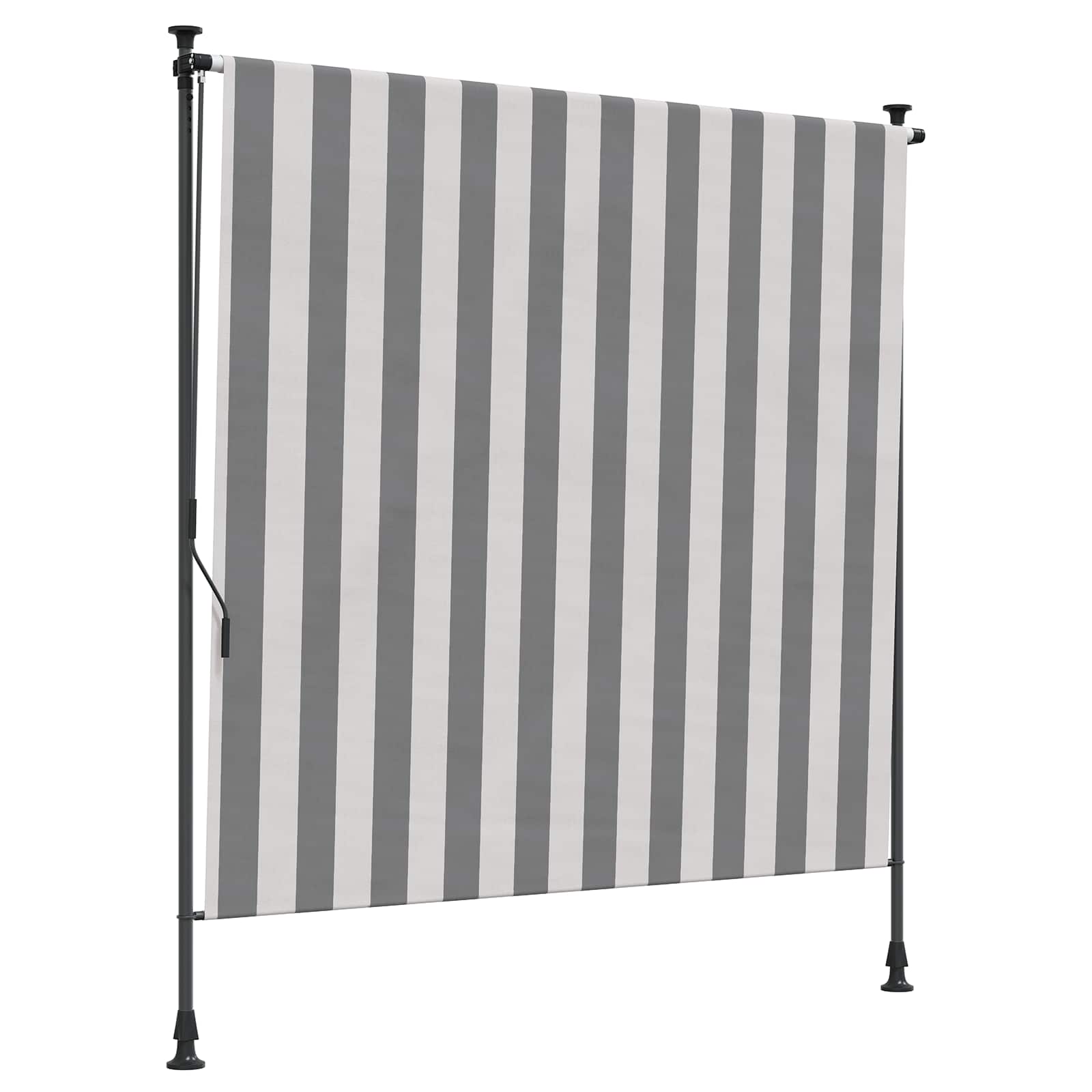 Tenda a Rullo Esterna Antracite e Bianco 100 x 270 cm | homemem39