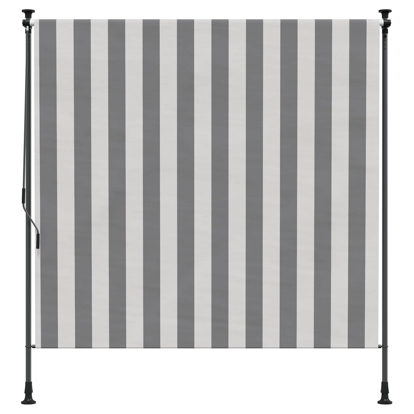 Tenda a Rullo Esterna Antracite e Bianco 100 x 270 cm