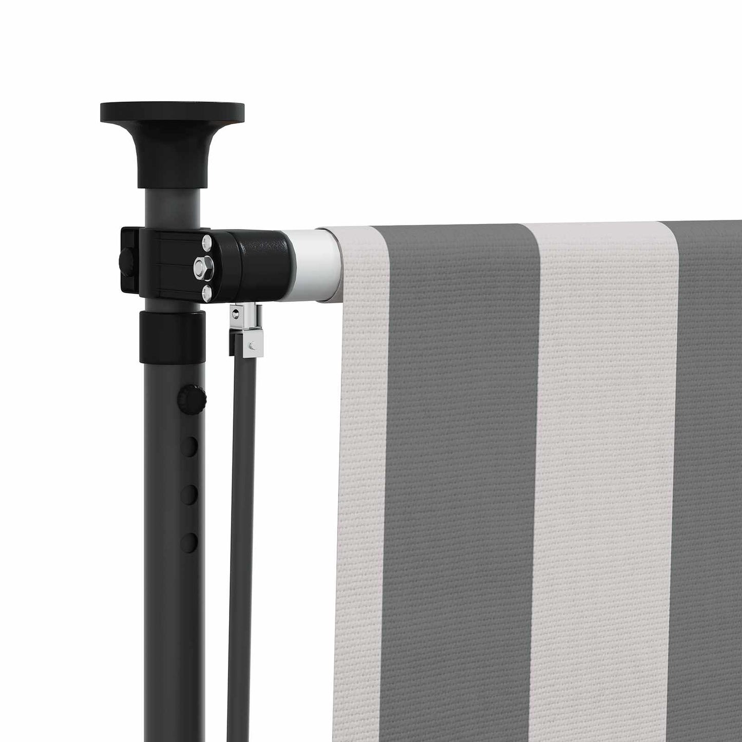 Tenda a Rullo Esterna Antracite e Bianco 120 x 270 cm | homemem39
