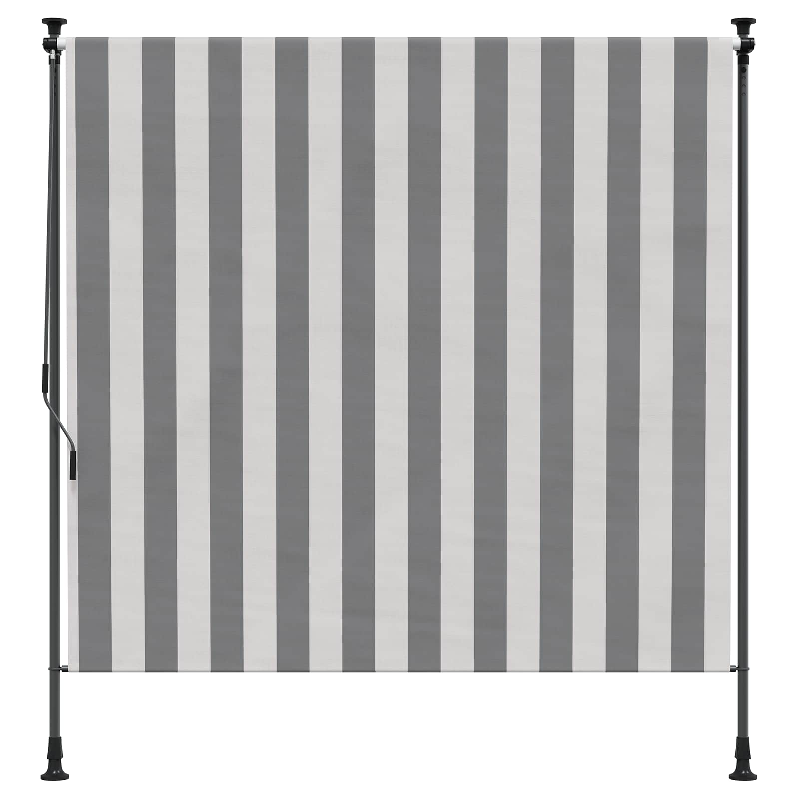 Tenda a Rullo Esterna Antracite e Bianco 120 x 270 cm | homemem39