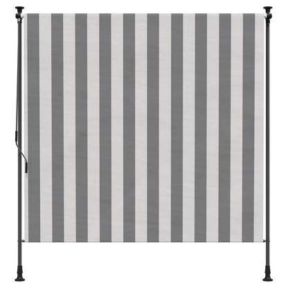 Tenda a Rullo Esterna Antracite e Bianco 120 x 270 cm | homemem39