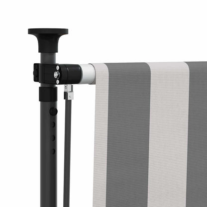 Tenda a Rullo Esterna Antracite e Bianco 150 x 270 cm