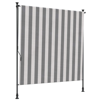 Tenda a Rullo Esterna Antracite e Bianco 200 x 270 cm | homemem39