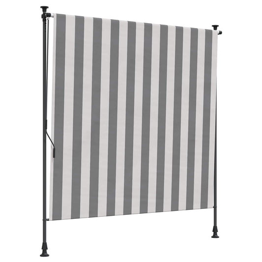 Tenda a Rullo Esterna Antracite e Bianco 200 x 270 cm | homemem39