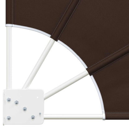 Schermo di Privacy per Balcone 210 x 210 cm Poliestere Marrone