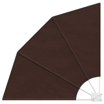 Schermo di Privacy per Balcone 210 x 210 cm Poliestere Marrone