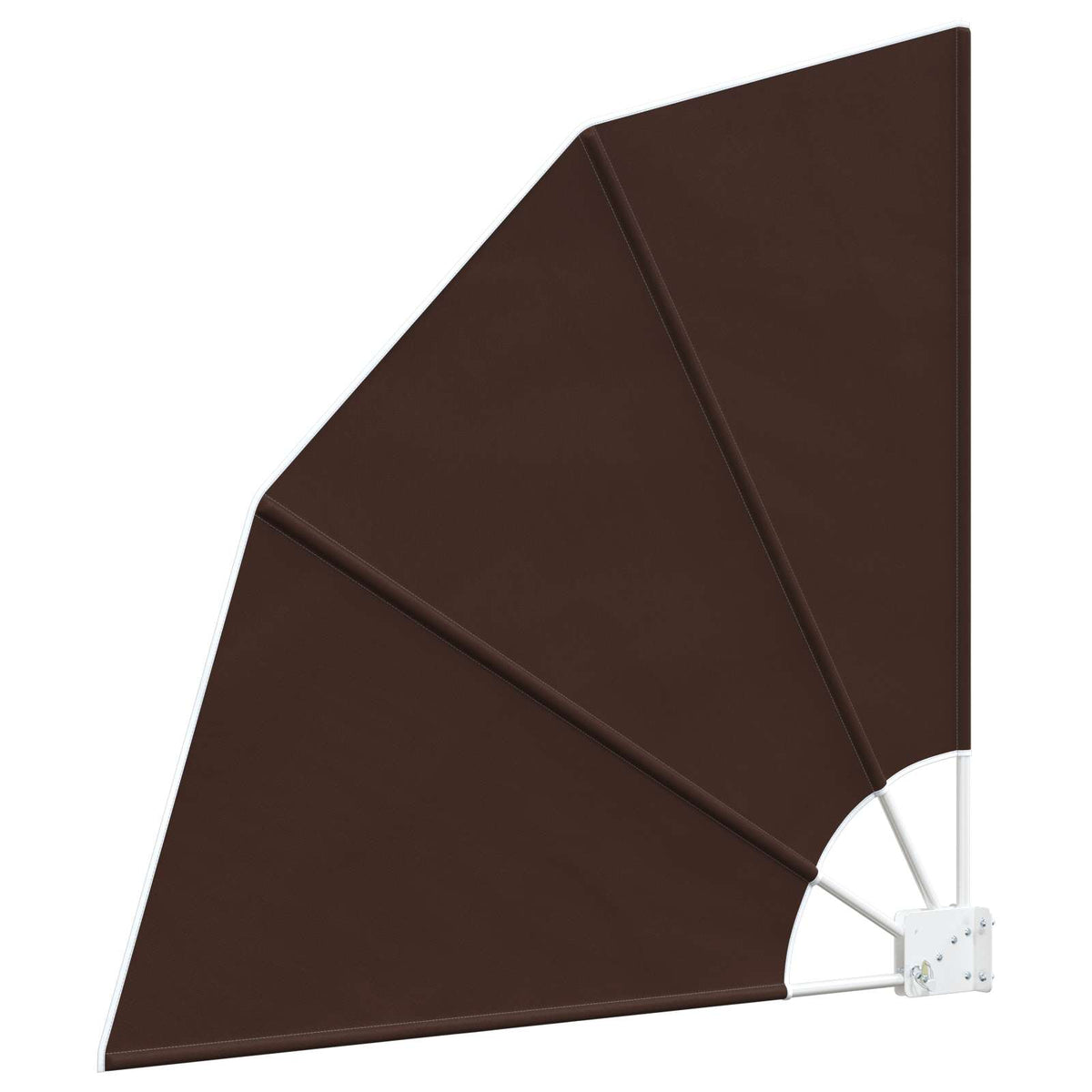 Schermo di Privacy per Balcone 140 x 140 cm Poliestere Marrone | homemem39