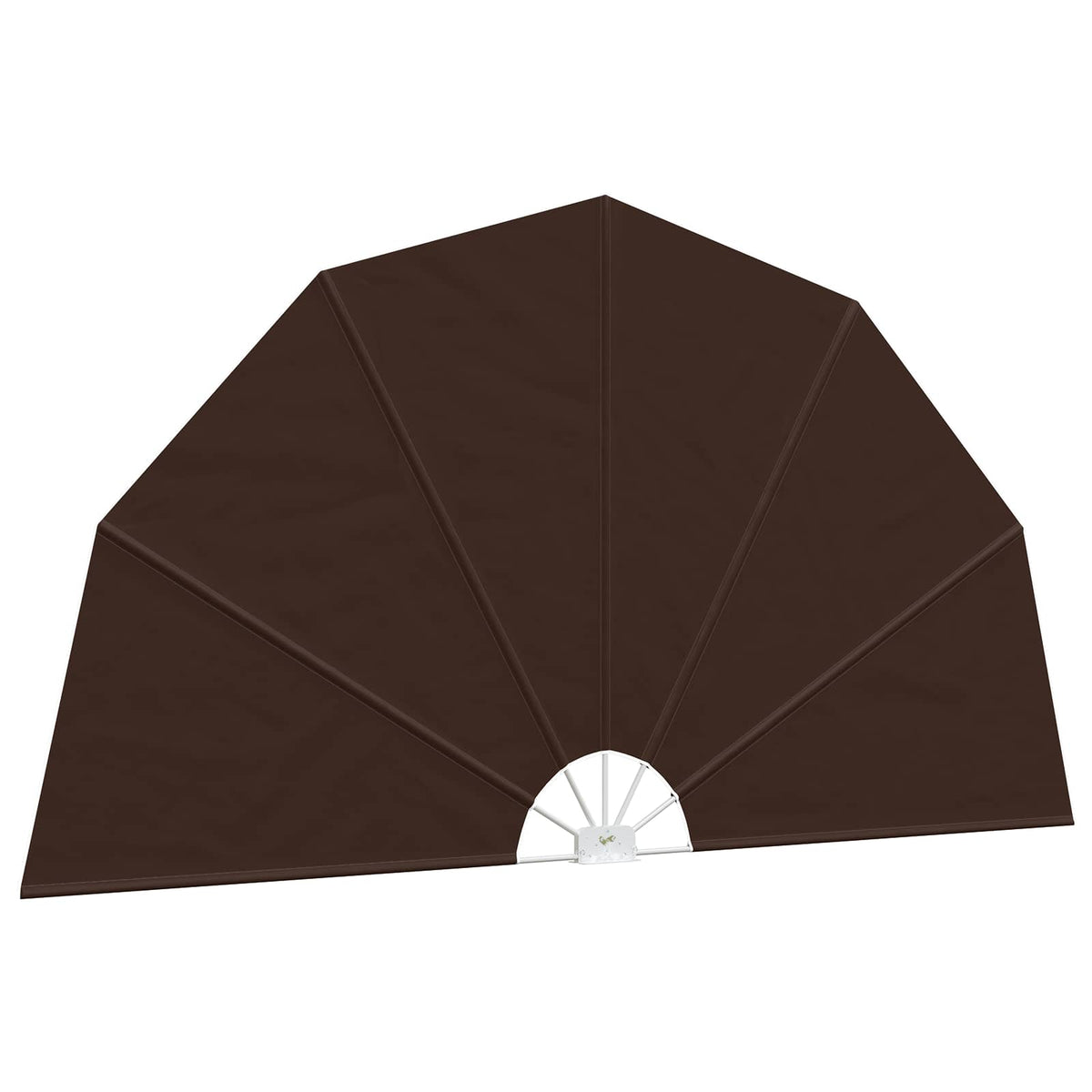 Schermo di Privacy per Balcone Ø 320 cm Poliestere Marrone | homemem39
