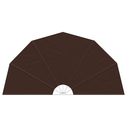 Schermo di Privacy per Balcone Ø 400 cm Poliestere Marrone | homemem39