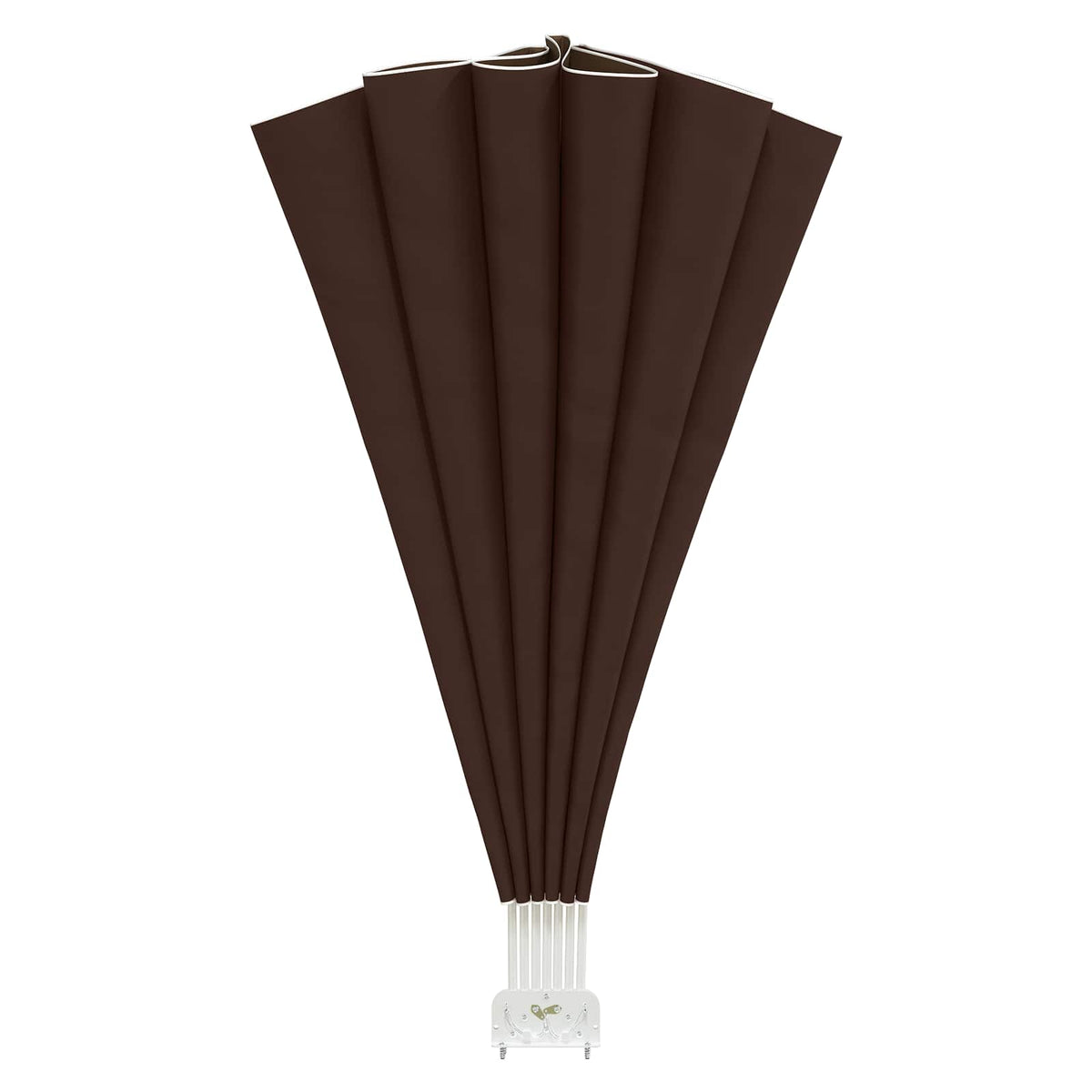 Schermo di Privacy per Balcone Ø 400 cm Poliestere Marrone