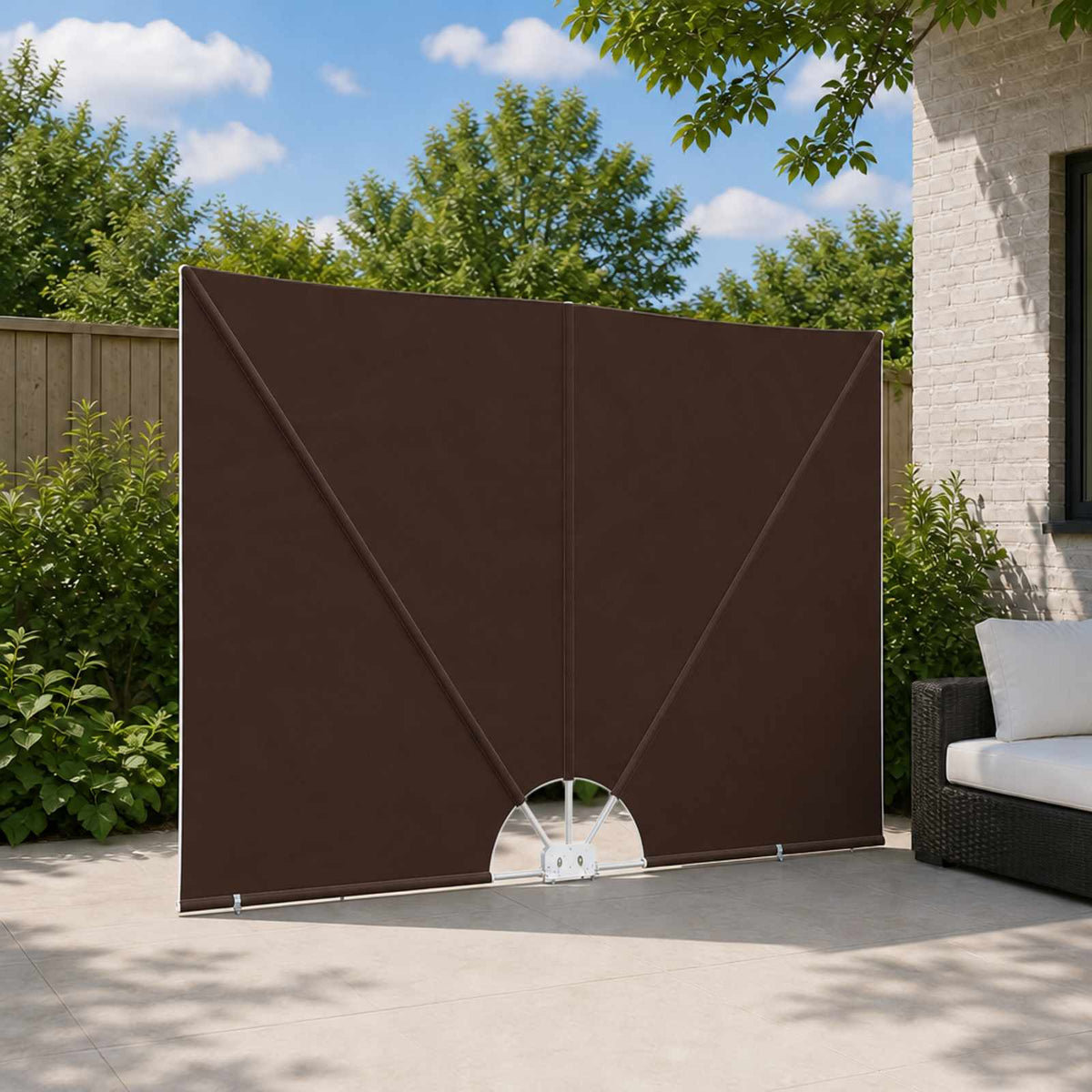 Balcony Privacy Screen Rettangolare 200 x 400 cm Poliestere