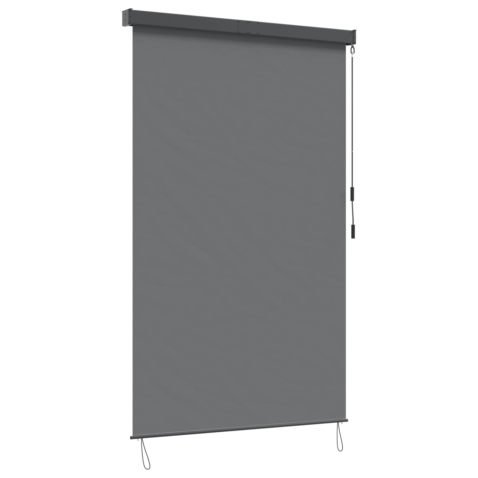 Tenda a rullo Grigio Chiaro 100 x 250 cm Tessuto e Alluminio | homemem39