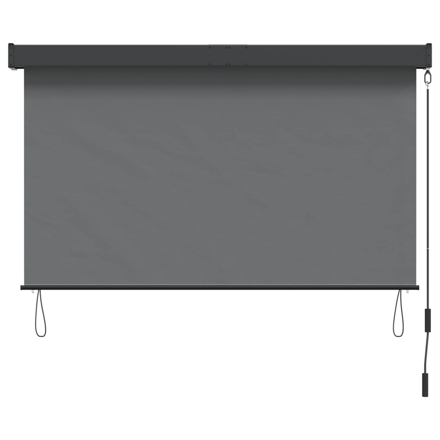 Tenda a rullo Grigio Chiaro 100 x 250 cm Tessuto e Alluminio