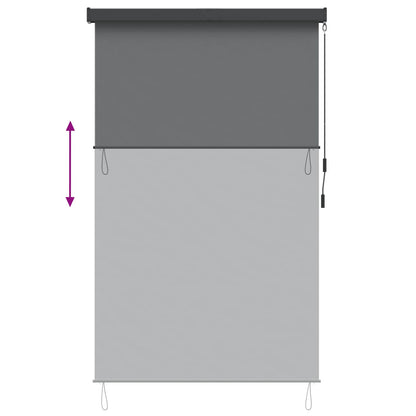 Tenda a rullo Grigio Chiaro 100 x 250 cm Tessuto e Alluminio | homemem39