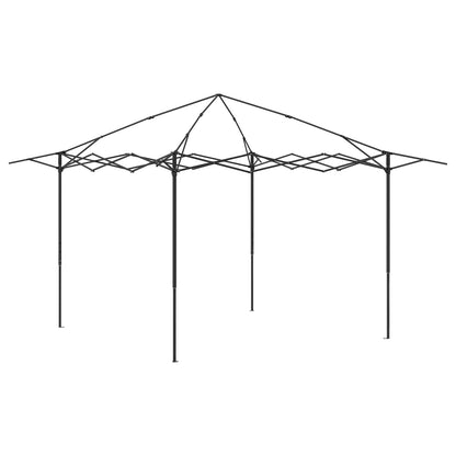 Gazebo con 4 Pareti 2,6 x 2,6 m Crema e Marrone | homemem39