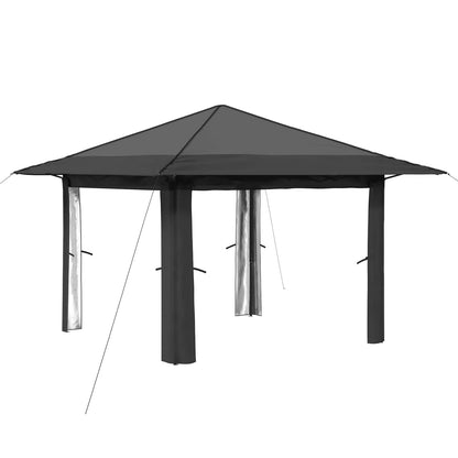 Gazebo senza Parete 3,3 x 3,3 m Grigio chiaro e Antracite | homemem39