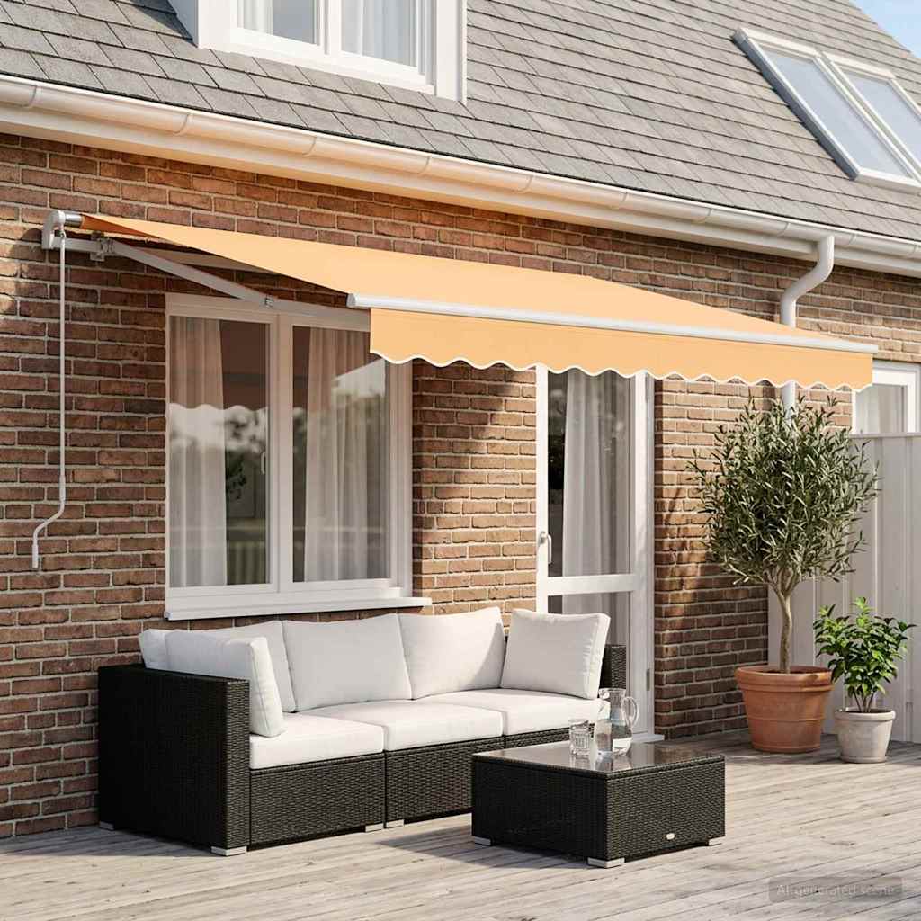 Telo di ricambio per tenda da sole Sabbia 4 × 3 m Poliestere | homemem39