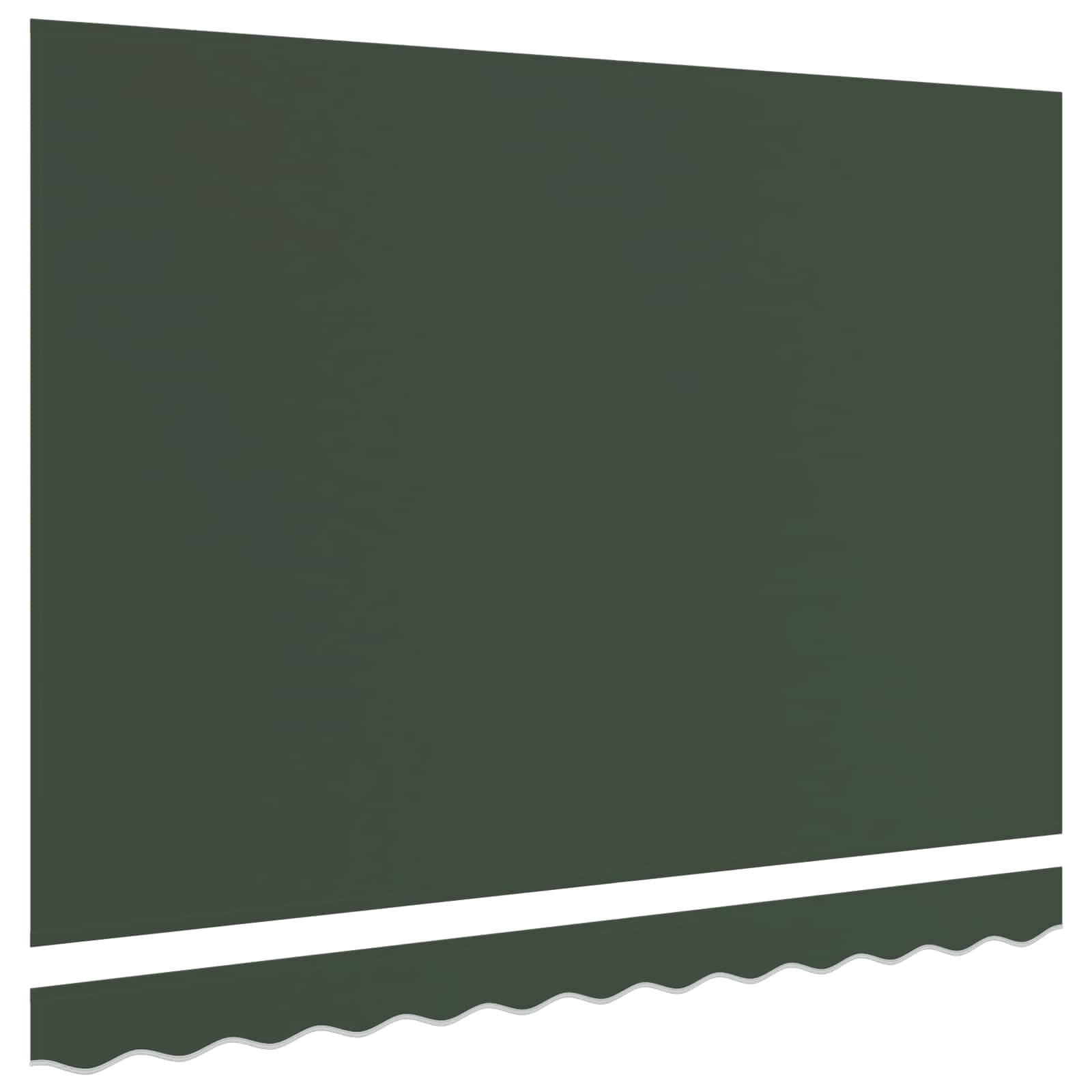 Telo di ricambio per tenda da sole Verde Scuro 381 x 345 cm | homemem39