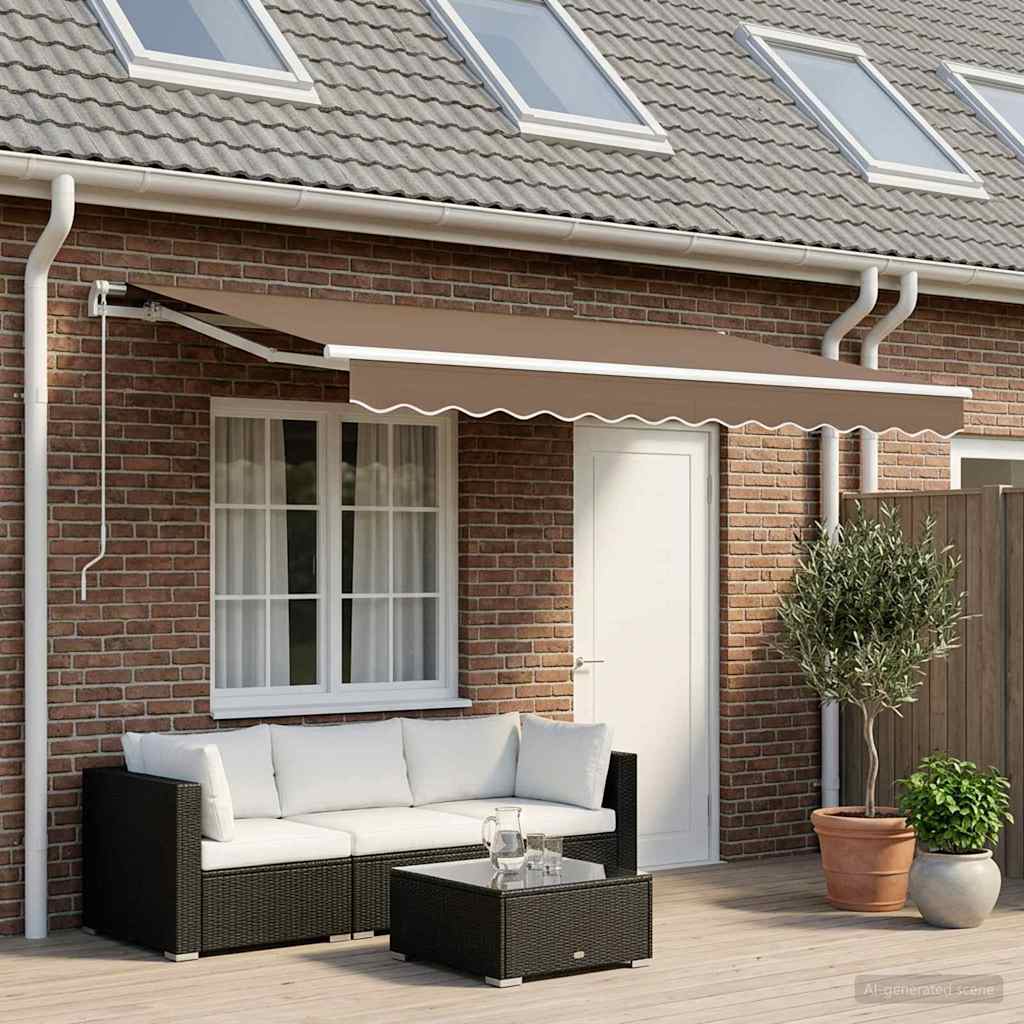 Telo di ricambio per tenda da sole Tortora 4,5 × 3,5 m | homemem39