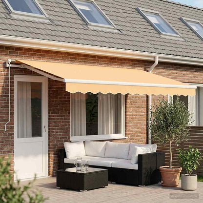 Telo di ricambio per tenda da sole Sabbia 6 × 3,5 m Poliestere | homemem39