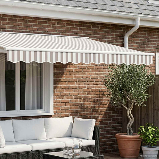 Sostituzione della mantovana per tenda Grigio chiaro e bianco | homemem39
