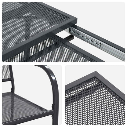 Set da Pranzo per Giardino 9 pcs Antracite 212 x 90 x 76 cm | homemem39