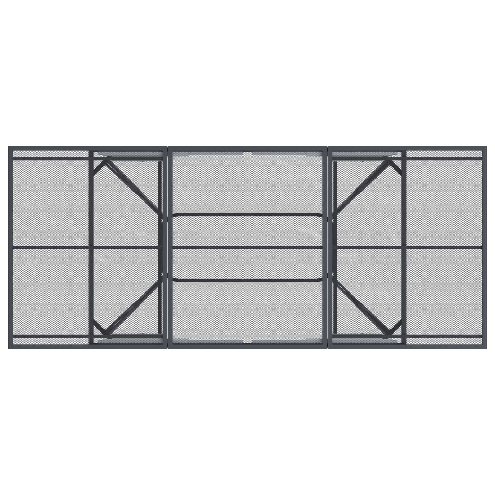 Set da Pranzo per Giardino 9 pcs Antracite 212 x 90 x 76 cm | homemem39