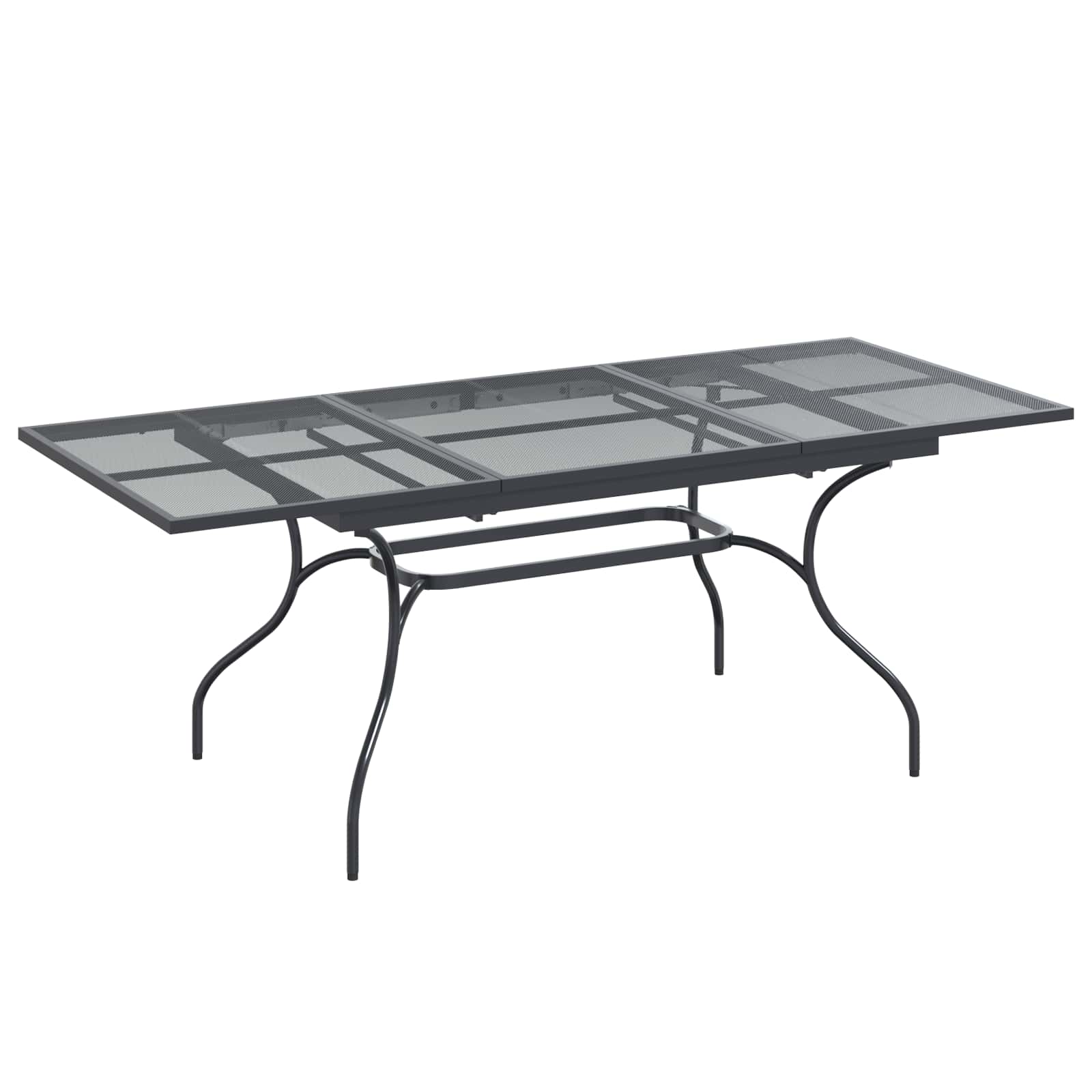 Set da Pranzo per Giardino 7 pcs Antracite 212 x 90 x 76 cm | homemem39