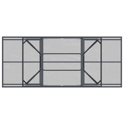 Set da Pranzo per Giardino 7 pcs Antracite 212 x 90 x 76 cm | homemem39