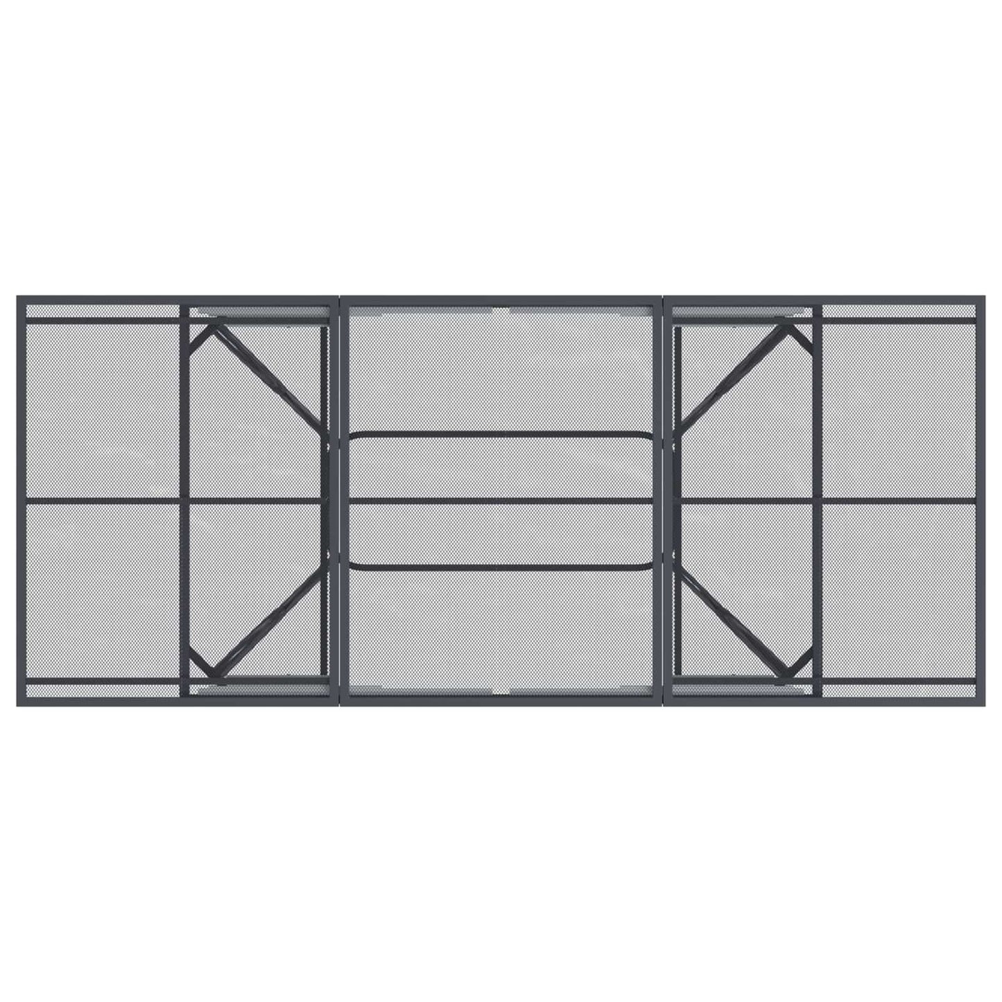 Set da Pranzo per Giardino 9 pcs Antracite 212 x 90 x 76 cm | homemem39