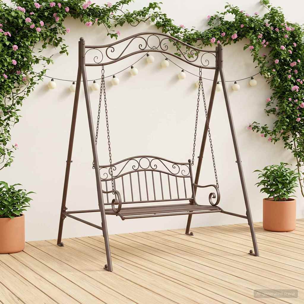 Telaio per Altalena Marrone Antico 113 x 121,5 x 168 cm Acciaio | homemem39