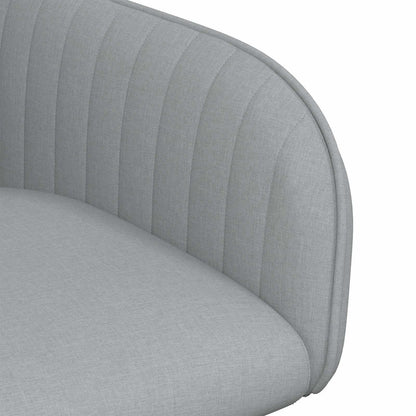 Sedie da pranzo 2 pcs Tessuto Grigio Chiaro 56,5 x 50 x 87,5 cm | homemem39