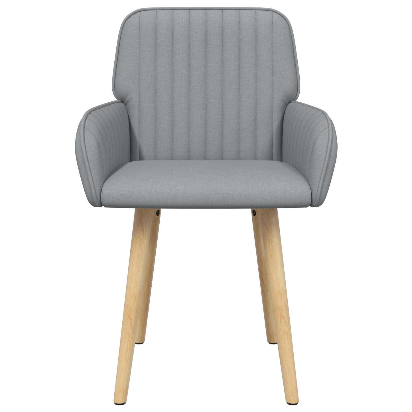 Sedie da pranzo 2 pcs Tessuto Grigio Chiaro 56,5 x 50 x 87,5 cm | homemem39