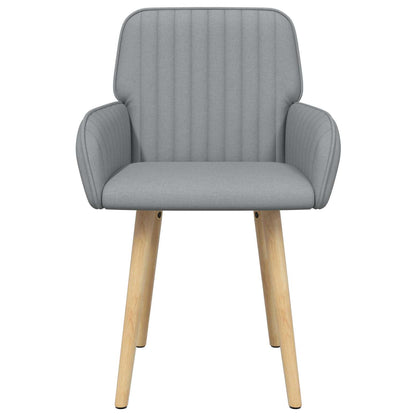 Sedie da pranzo 2 pcs Tessuto Grigio Chiaro 56,5 x 50 x 87,5 cm | homemem39
