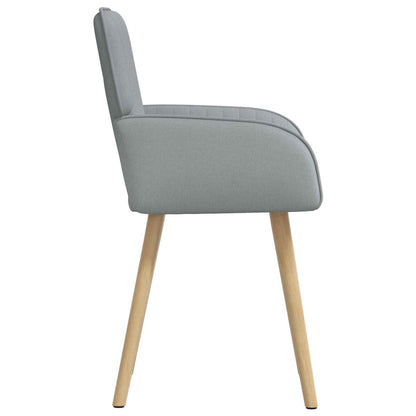Sedie da pranzo 2 pcs Tessuto Grigio Chiaro 56,5 x 50 x 87,5 cm | homemem39
