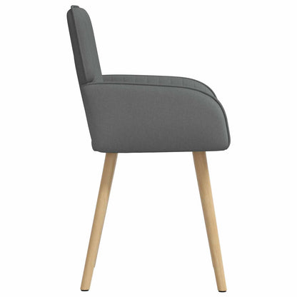 Sedie da pranzo 2 pcs Tessuto Grigio Scuro 56,5 x 50 x 87,5 cm | homemem39