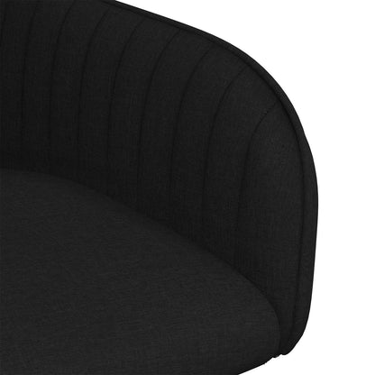 Sedie da pranzo 2 pcs Tessuto Nero 56,5 x 50 x 87,5 cm | homemem39