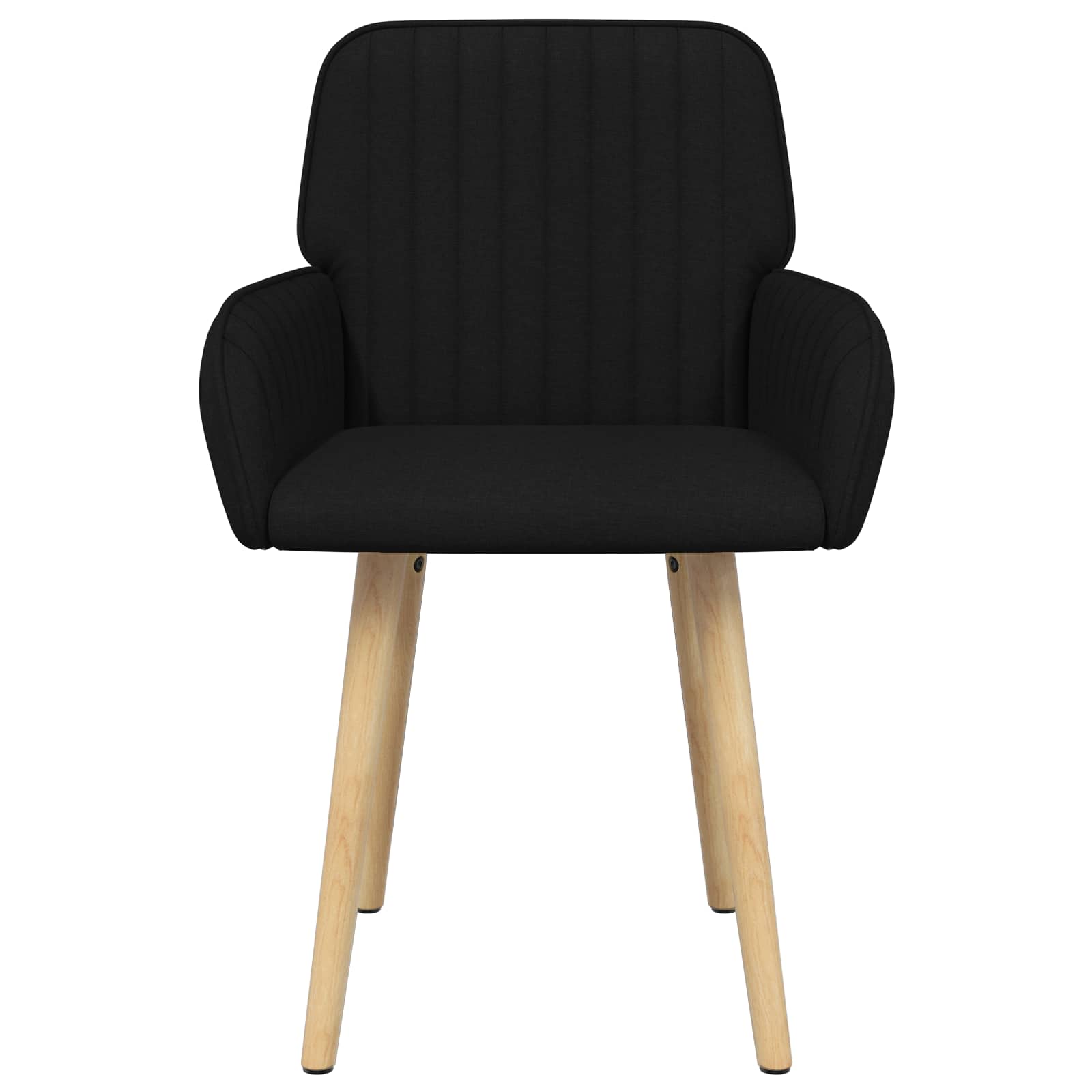 Sedie da pranzo 2 pcs Tessuto Nero 56,5 x 50 x 87,5 cm | homemem39