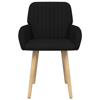 Sedie da pranzo 2 pcs Tessuto Nero 56,5 x 50 x 87,5 cm | homemem39