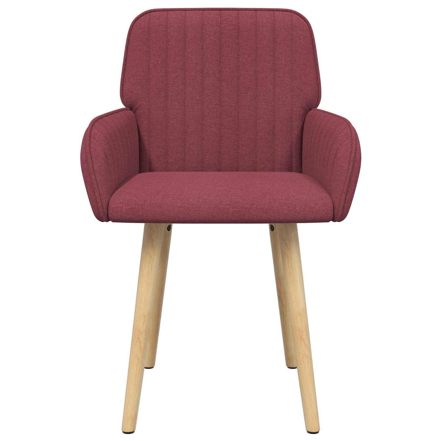 Sedie da pranzo 2 pcs Tessuto Rosso Vino 56,5 x 50 x 87,5 cm | homemem39