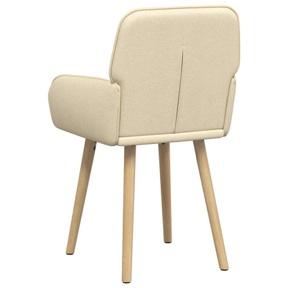 Sedie da pranzo 2 pcs Tessuto Crema 56,5 x 50 x 87,5 cm | homemem39