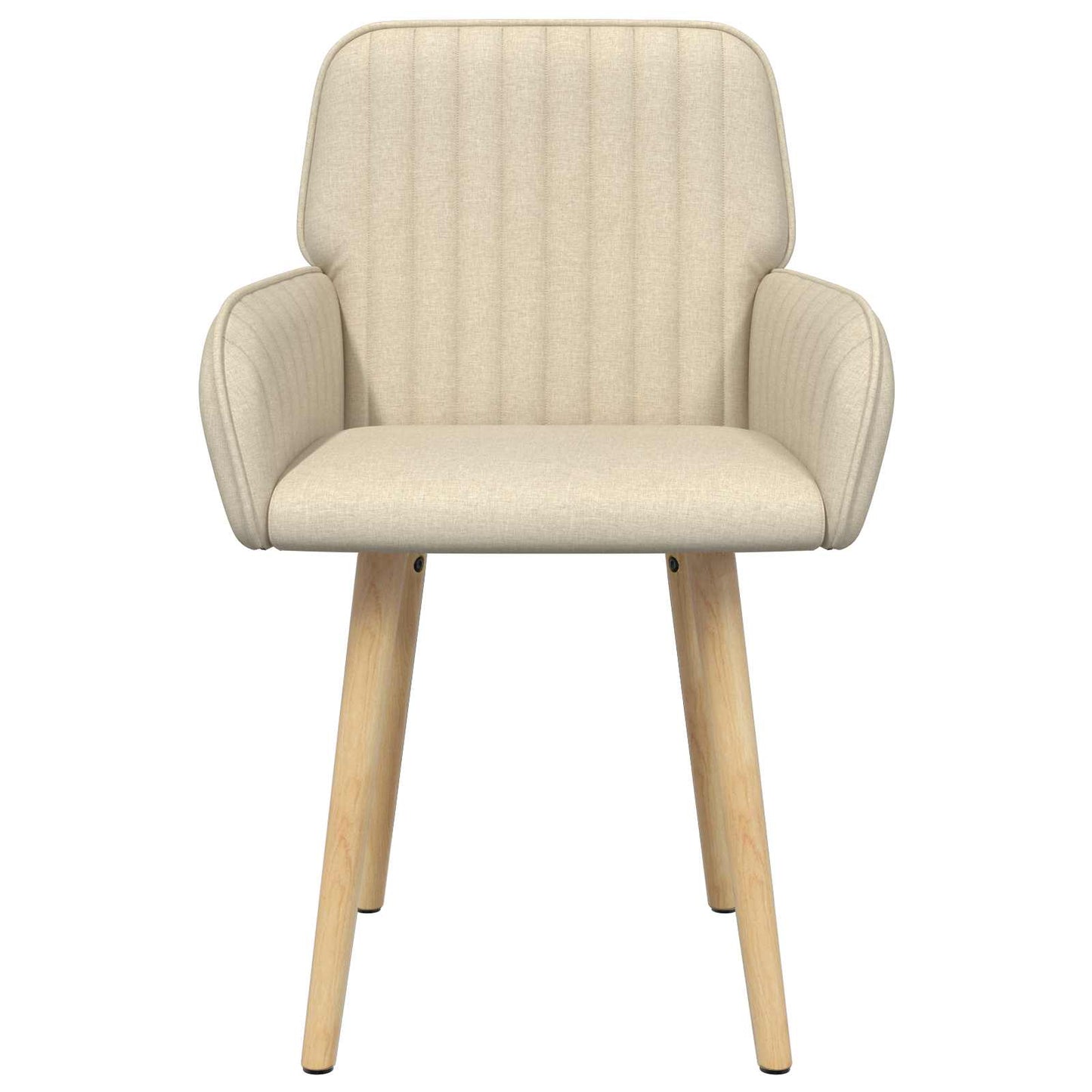 Sedie da pranzo 2 pcs Tessuto Crema 56,5 x 50 x 87,5 cm | homemem39