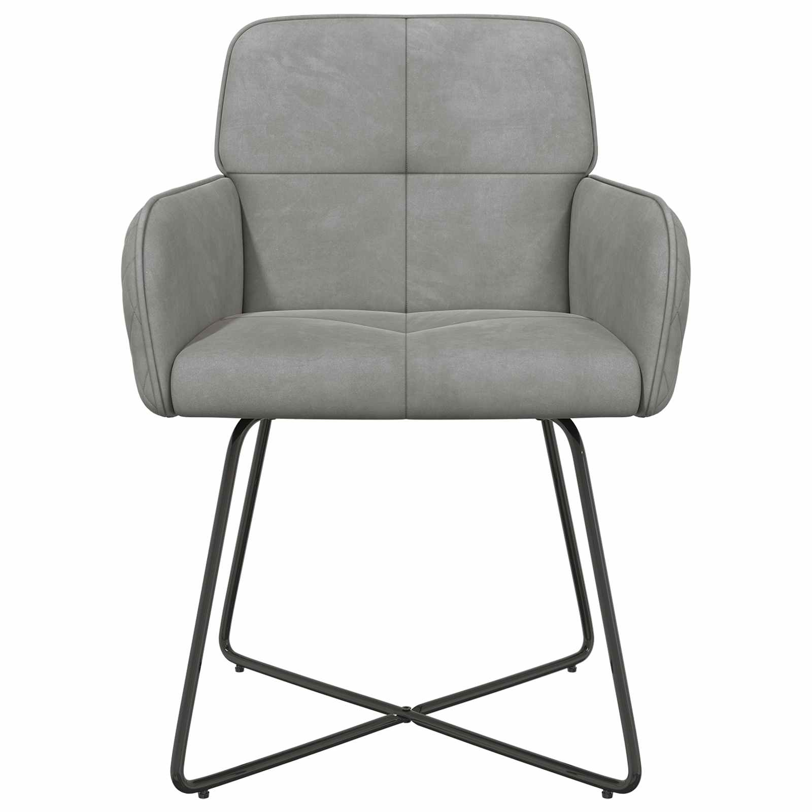 Sedie da pranzo 2 pcs Velluto Grigio Chiaro 59 x 56,5 x 86 cm | homemem39