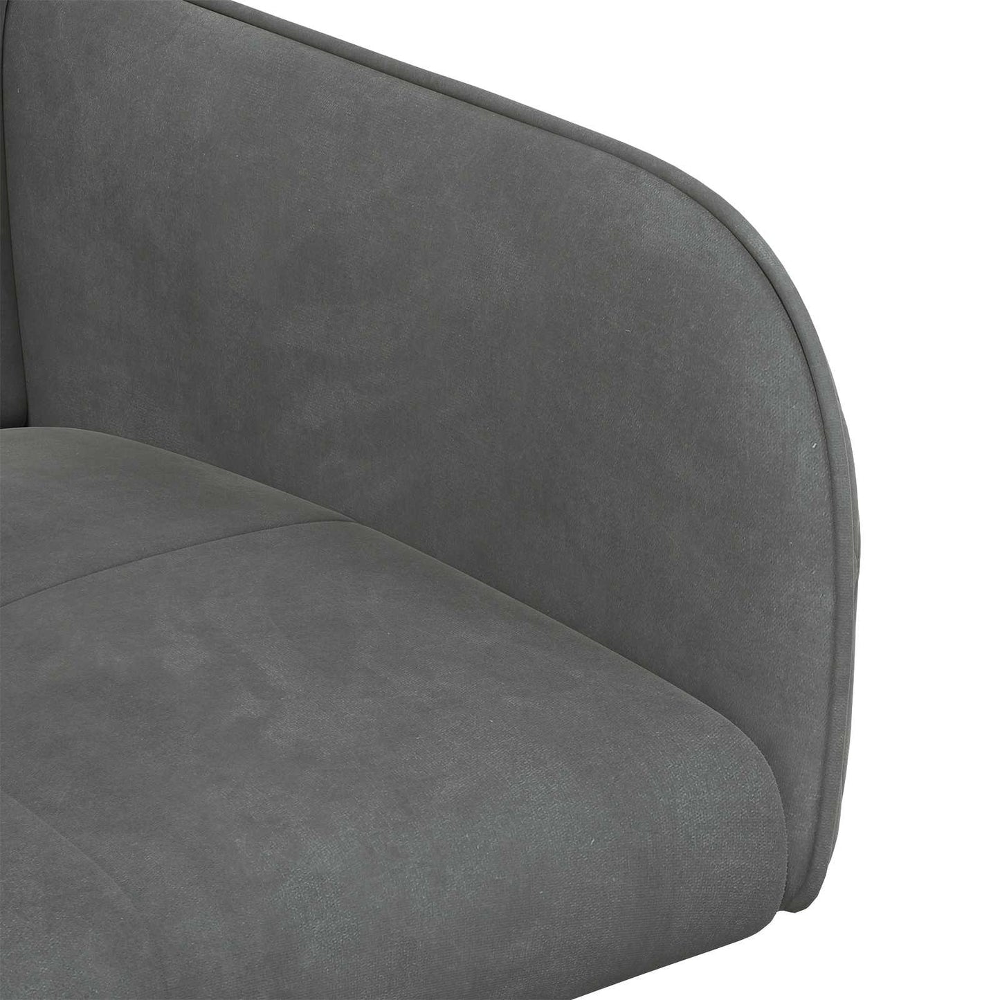 Sedie da pranzo 2 pcs Velluto Grigio Scuro 59 x 56,5 x 86 cm | homemem39