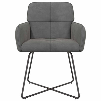 Sedie da pranzo 2 pcs Velluto Grigio Scuro 59 x 56,5 x 86 cm | homemem39