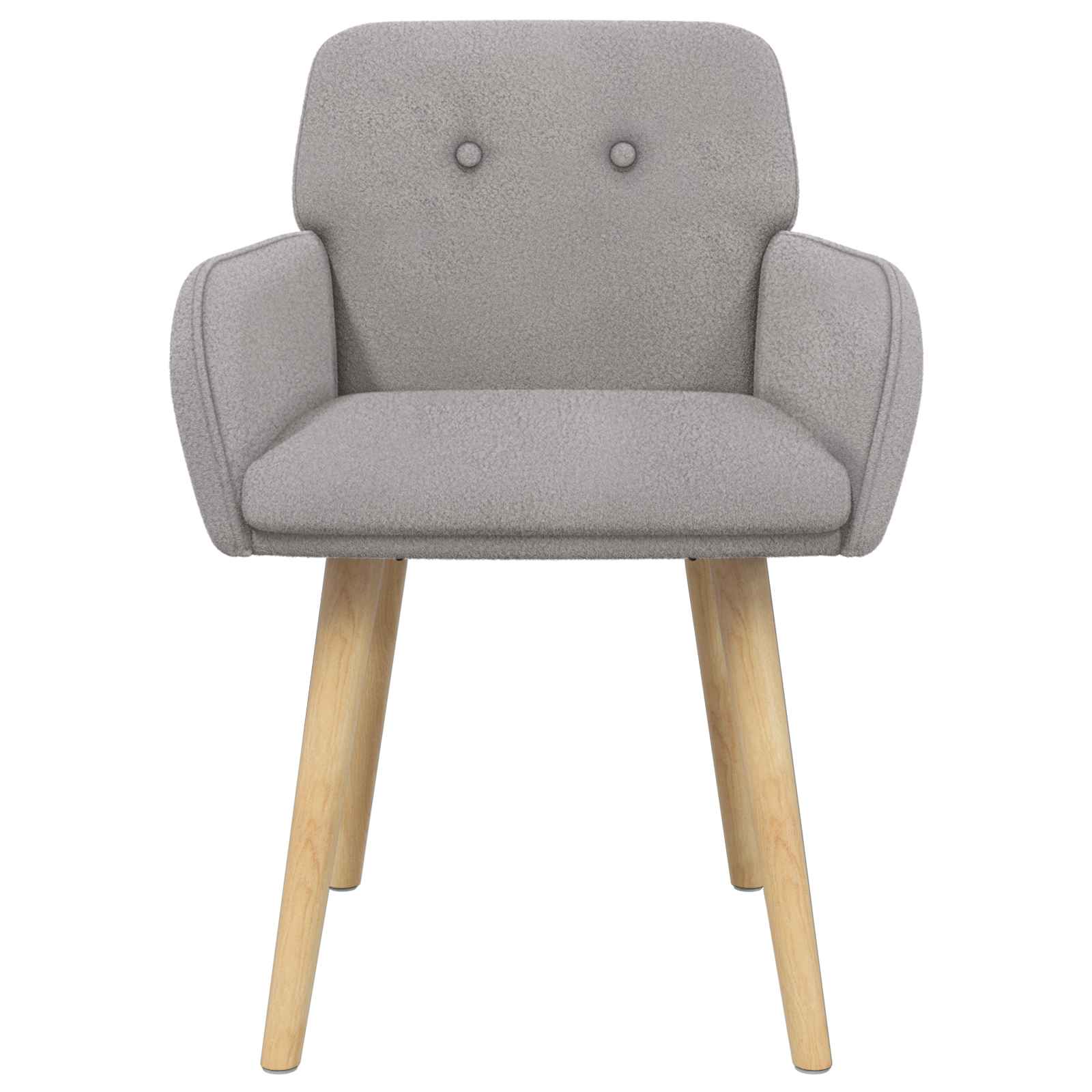 Sedie da pranzo 2 pcs Bouclé Grigio Chiaro 59 x 57 x 85 cm | homemem39