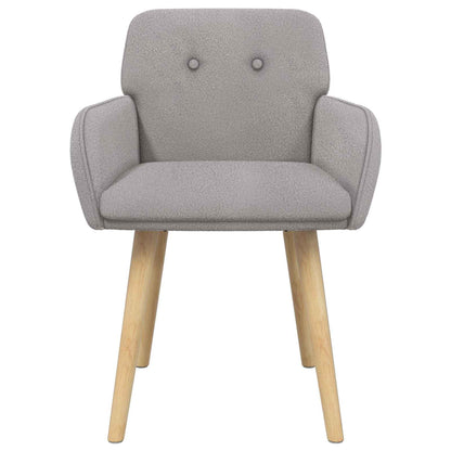 Sedie da pranzo 2 pcs Bouclé Grigio Chiaro 59 x 57 x 85 cm | homemem39