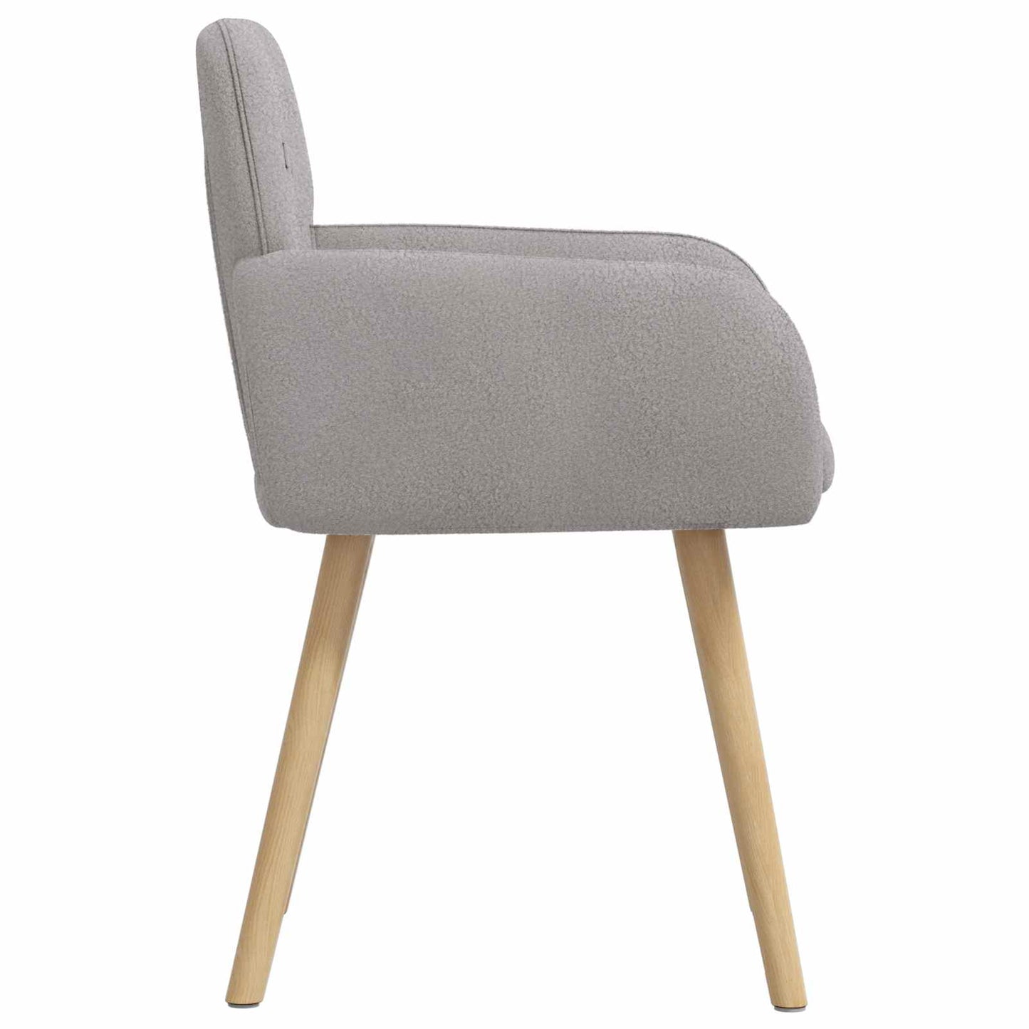 Sedie da pranzo 2 pcs Bouclé Grigio Chiaro 59 x 57 x 85 cm | homemem39